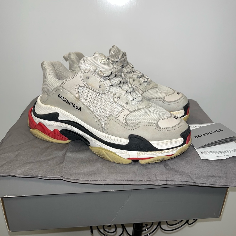 Balenciaga Triple S Sneakers Size 9 with OG box and receipt